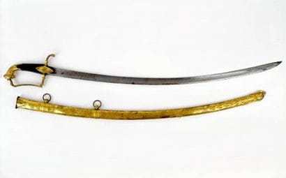 Luxueux sabre d’officier de cavalerie légère.
Monture...