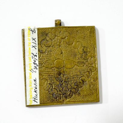 Icône en bronze doré de Saint Nicolas
Russie,...