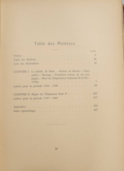 MIKHAÏLOVITCH (Nicolas, Grand Duc). L’impératrice...