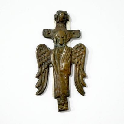 Croix en bronze de Jésus en Ange du Grand...