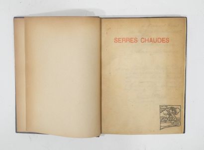 MAETERLINCK (Maurice). Serres chaudes. 
Paris,...