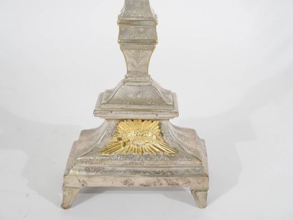 Ostensoir de monstrance en argent (moitié...