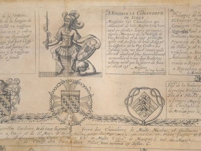 Certificat de noblesse pour l’ordre de Malte...