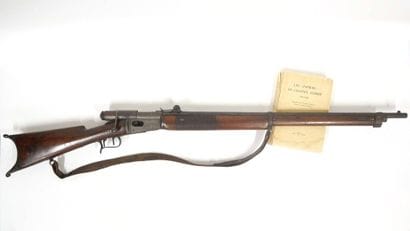 Colonel Aubert 1813-1888.
Carabine Vetterli...