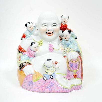 CHINE - XXe siècle
Groupe en porcelaine émaillée...
