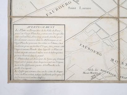 Plan en Perspective de la Ville de Paris...
