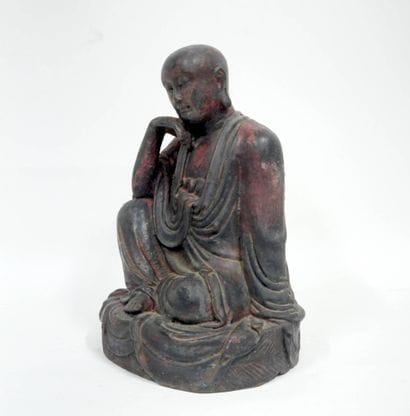 CHINE - XXe siècle
Statuette de Luohan en...