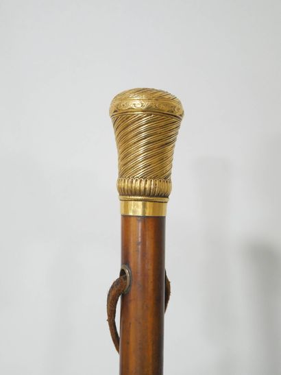 Canne d'époque XVIIIe siècle au pommeau en...