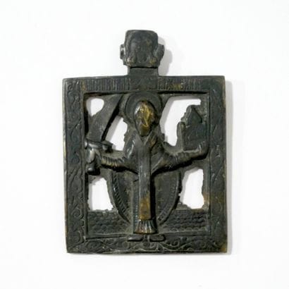 Icône en bronze de St Nicolas de Mojaïsk
Russie,...