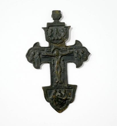 Croix en bronze
Russie, XVIIIe siècle
12,5...