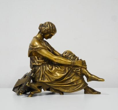 James PRADIER (1790-1852) d'après
Sapho
Bronze...