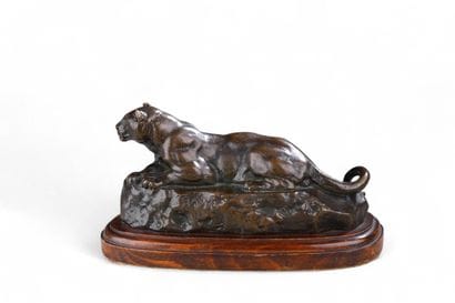 BARYE Antoine Louis, 1796-1875, 
Panthère...