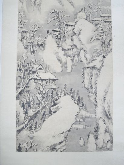 CHINE - Vers 1900
Encre sur papier, personnage...