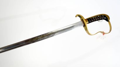 Sabre d’officier bavarois.
Monture à la Blücher...