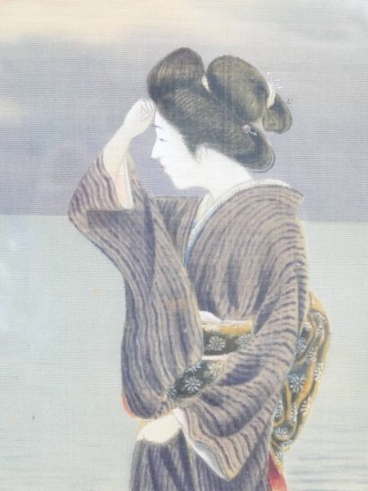 JAPON - Epoque MEIJI (1868 - 1912)
Encre...