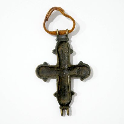 Croix en bronze de Boris et Gleb (?) ou St...