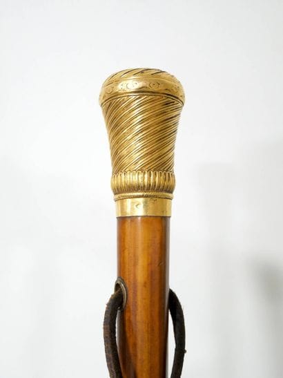 Canne d'époque XVIIIe siècle au pommeau en...