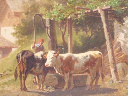 François VUAGNAT (1826-1910)
Vaches à la...