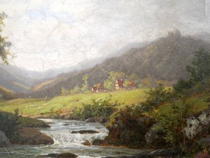 Victor PUHONNY (1838-1909)
Paysage de la...
