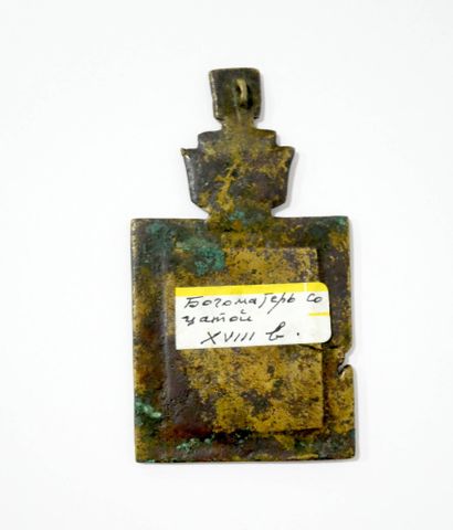 Icône en bronze de la Mère de Dieu de Smolensk
Russie,...
