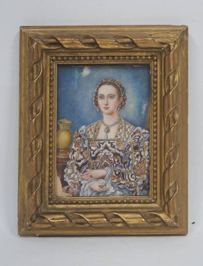 Ecole de la fin du XIXe, début du XXe siècle
Portrait...