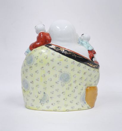 CHINE - XXe siècle
Groupe en porcelaine émaillée...