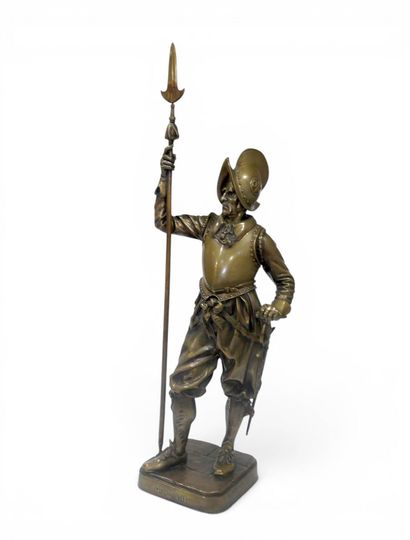 Armand Jules Le Véel (1821–1905)
Huguenot,
bronze,...