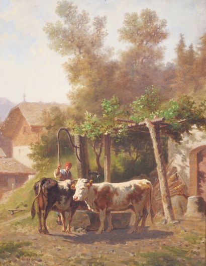 François VUAGNAT (1826-1910)
Vaches à la...