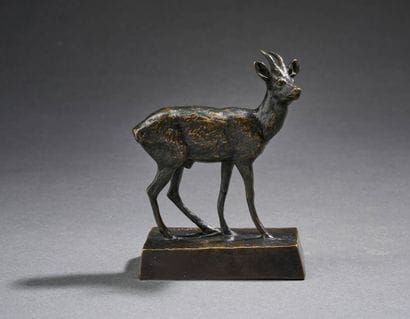BARYE Antoine Louis, dans le goût de, 
Gazelle,...