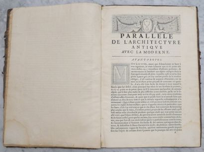 FRÉART DE CHAMBRAY (Roland). Parallèle de...