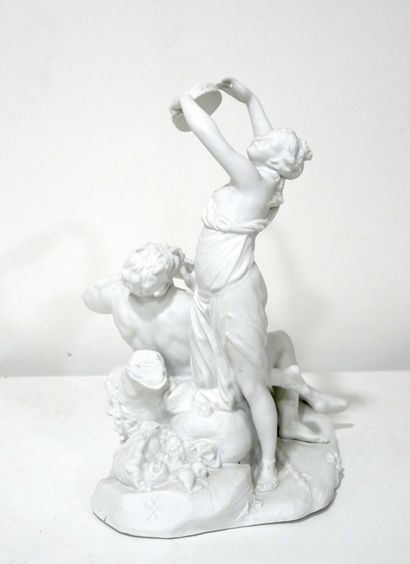 Faune et danseuse au tambourin, épreuve en...