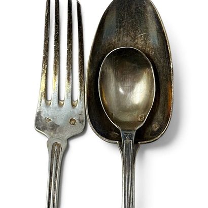 Alphonse Debain
Art Nouveau-era silver set...