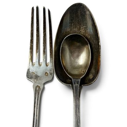 Alphonse Debain
Art Nouveau-era silver set...