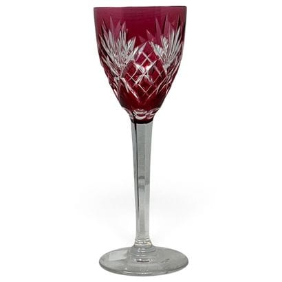 Saint-Louis
A cut crystal wine glass, 
