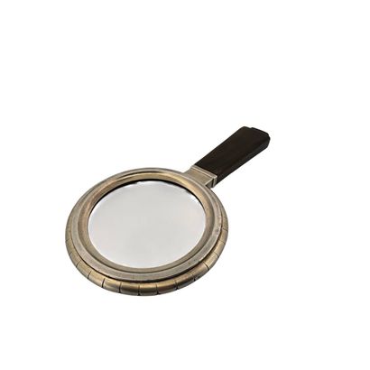 Silver (950) desk magnifying glass with chased...