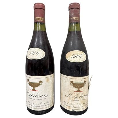 2 bottles of RICHEBOURG, Gros F&S 1986 (1...