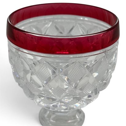 Saint-Louis
A red-colored, cut crystal wine...