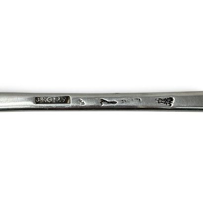Silver (950) stew spoon; the end of the handle...