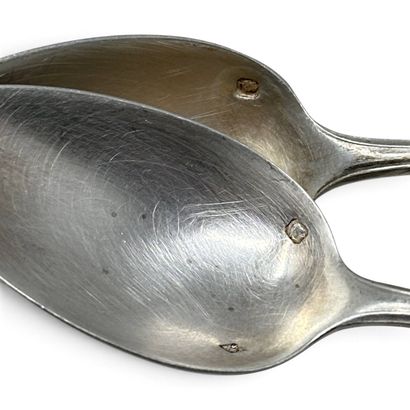 Henri Soufflot
Eleven silver coffee spoons...