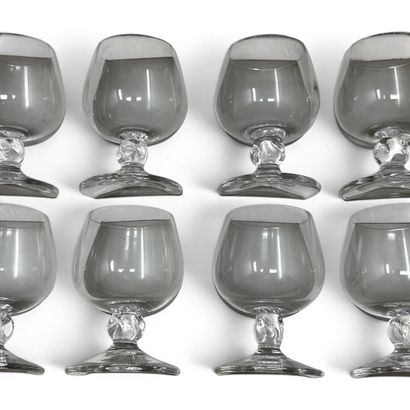 DAUM France
Set of 8 ORSAY-model crystal...