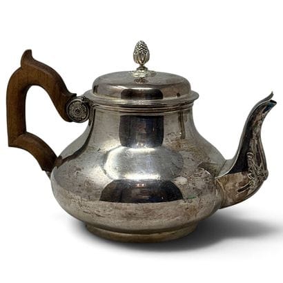 BOULENGER
Silver teapot (950) with a long,...