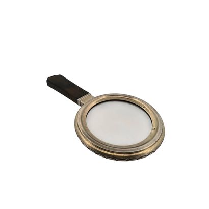 Silver (950) desk magnifying glass with chased...