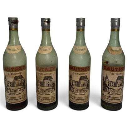 4 bouteilles COGNAC 