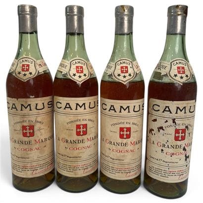 4 bouteilles COGNAC 