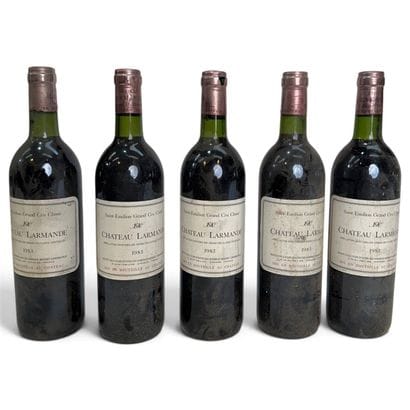 5 bottles of Château LARMANDE, Grand Cru...