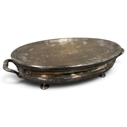 Christofle
Oval silver plated metal food...
