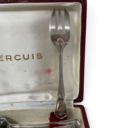 ERCUIS
Set of 12 silver plated cake forks...