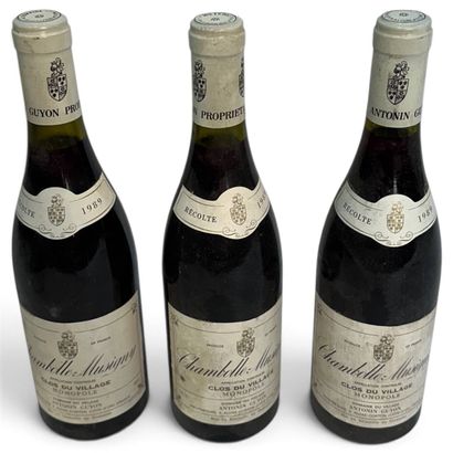 3 bottles of CHAMBOLLE-MUSIGNY 