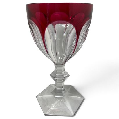 BACCARAT 
HARCOURT-model overlay-cut crystal...