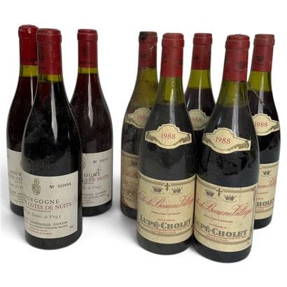 8 bottles of MISCELLANEOUS BURGUNDY WINES...